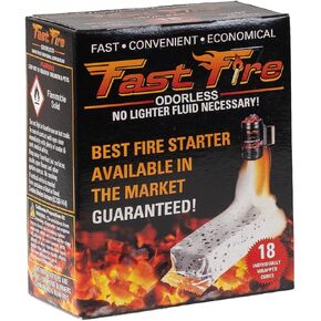 Odorless Fire Starter Cubes – Individually Wrapped Cubes for Grills, Fire Pits, Charcoal Chimneys, Camping & Indoor Fireplaces (100 Count)