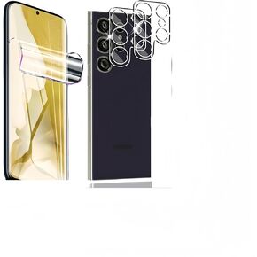 【2+2 2 Pack for Samsung Galaxy S23 Plus Screen Protector and 2 Pack Camera Lens Protector,[9H] Tempered Glass, Anti Scratch, Case Friendly