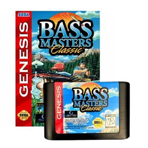 Bass Masters Classic Game Cartridge 16 Bit MD Game Card With-Retail-Box For Sega Mega Drive For Genesis Video Game Console