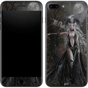 Skinit Decal Phone Skin Compatible with iPhone 8 Plus - Originally Designed Gothic Princess with Silver Dragon by Nene Thomas Design