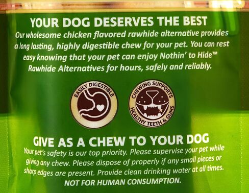 Fieldcrest Farms Nothing to Hide Natural Rawhide Alternative 5'' Rolls for Dogs - 3 Pack (6 Chews) Premium Grade Easily Digestible Chews (Chicken) in Kuwait