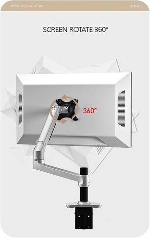 DL-8012II V6 LCD Screen Screen Motion Full Motion 17-38 "Monitor Stand Mechanical Spring Arm Monitor Monitor Loading 3-11kgs (170mm Silver) in Saudi Arabia