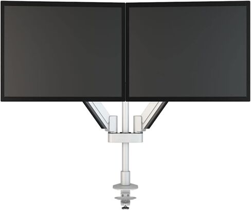 M200 سطح المكتب حامل الشاشة مزدوج دعم الألومنيوم حركة كاملة 15-30 بوصة الذراع MOUNT مع عمود حامل 40 سم (تحميل 8-16 كجم) in Saudi Arabia