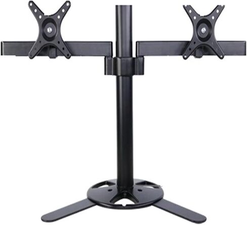DL-TLD-A2 405mm ارتفاع قابلة للتعديل 10-27 "شاشة 8 كجم قاعدة سطح المكتب Big Base Devivel Arm Double Monitor Stand for Desk (Big Base) in Kuwait