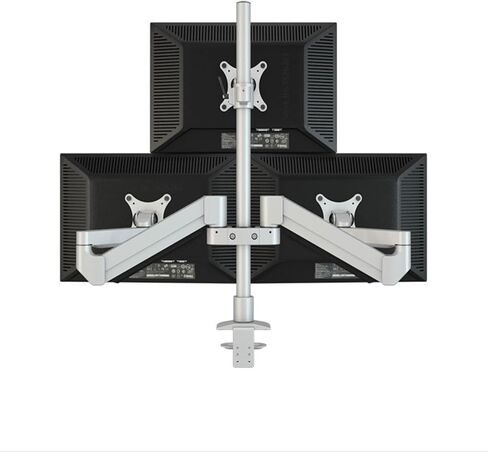 M2037 سطح المكتب حامل الشاشة الثلاثي دعم الألومنيوم كامل الحركة تحميل ذراع الذراع in Kuwait