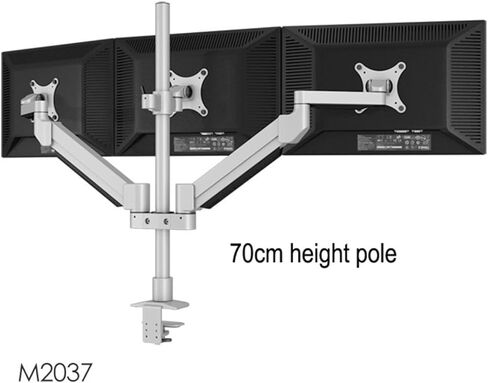 M2037 سطح المكتب حامل الشاشة الثلاثي دعم الألومنيوم كامل الحركة تحميل ذراع الذراع in Kuwait