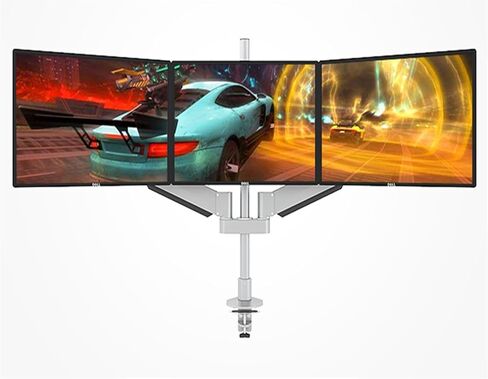 M2037 سطح المكتب حامل الشاشة الثلاثي دعم الألومنيوم كامل الحركة تحميل ذراع الذراع in Kuwait