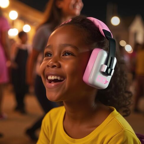 DECIBEL DEFENSE Jr. Kids Ear Protection-28dB NRR Noise Reduction Hearing Protection Earmuffs for Infants,Babies&Toddlers-Perfect Headphones for Concerts,Airplane,Fireworks,Travel,Sensory&Shooting-BLUE in Saudi Arabia