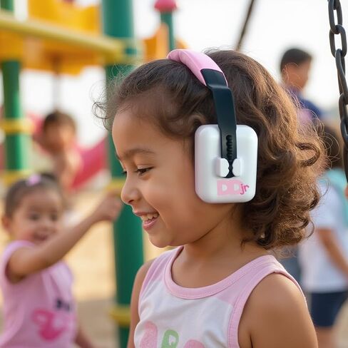 DECIBEL DEFENSE Jr. Kids Ear Protection-28dB NRR Noise Reduction Hearing Protection Earmuffs for Infants,Babies&Toddlers-Perfect Headphones for Concerts,Airplane,Fireworks,Travel,Sensory&Shooting-BLUE in Saudi Arabia