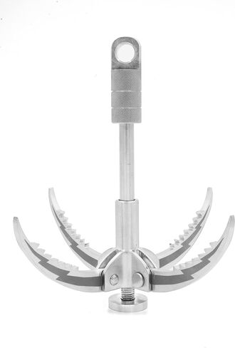 JWWYJ Folding Claw Grappling Hook - Multifunctional Stainless Steel Hook for Outdoor Survival, Camping, and Hiking in Saudi Arabia