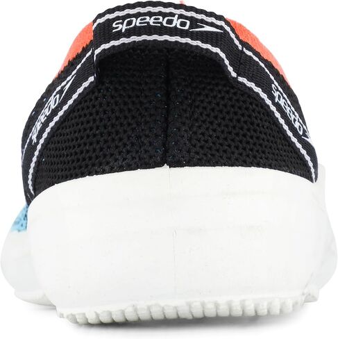 Speedo Water Shoe Surfknit Pro Kids, Turkish Sea/Flare Pink, 1 US Unisex Big in Saudi Arabia