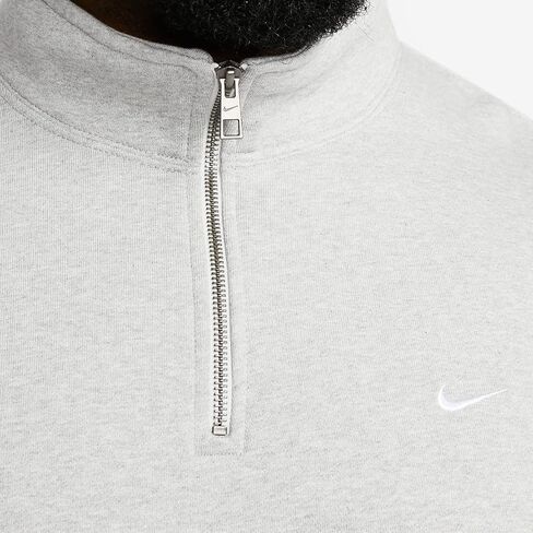 Nike Solo Swoosh Men's 1/4-Zip Top (as1, alpha, m, regular, regular, Gray) in Saudi Arabia