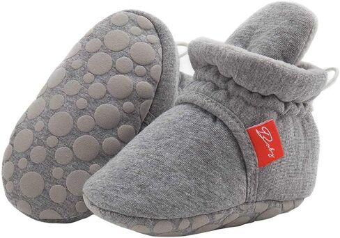 ISINSER Baby Boys Girls Cotton Booties Cozy Fleece Winter Warm Socks Newborn House Slipper Infant Crib in Saudi Arabia