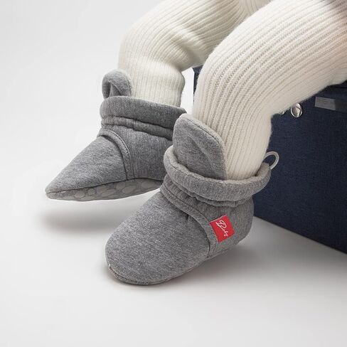 ISINSER Baby Boys Girls Cotton Booties Cozy Fleece Winter Warm Socks Newborn House Slipper Infant Crib in Saudi Arabia