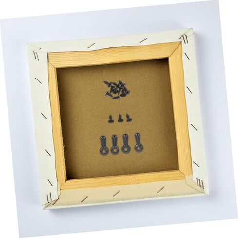 Pretyzoom 160pcs مقاطع صور إطار زنبرك الأزرار مع مسامير لتجميع سريع ومقاطع دعم التفكيك للرسومات ملصقات وملحقات الأجهزة السوداء الحرف in Kuwait