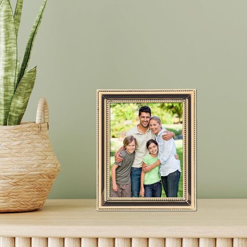 Lawrence Frames 510746 4x6 Metal Picture Frame Silver-Plate with Delicate Beading in Kuwait