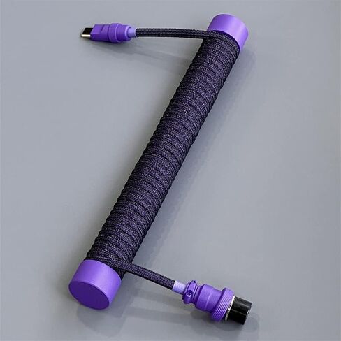Coiled Keyboard Cable Winder, Cable Manager, Coil Decorative Rod for Custom Gaming Mechanical Keyboard (Color : Gold) in Kuwait