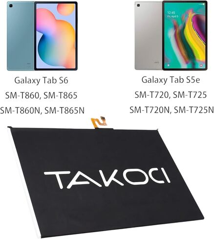 بطارية بديلة 6800 مللي أمبير في الساعة ل Samsungsm-T725U SM-T725V SM-T860 SM-T865 SM-T866N SM-T867U SM-T867V TAB S6 LITE in Saudi Arabia