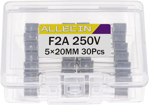 ALLECIN 5A 250V 5x20MM Fast Blow Glass Fuse 5 Amp 250 Volt 0.2 x 0.78 Inch Fast-Acting Tube Fuses F5AL250V (Pack of 30Pcs) in Saudi Arabia