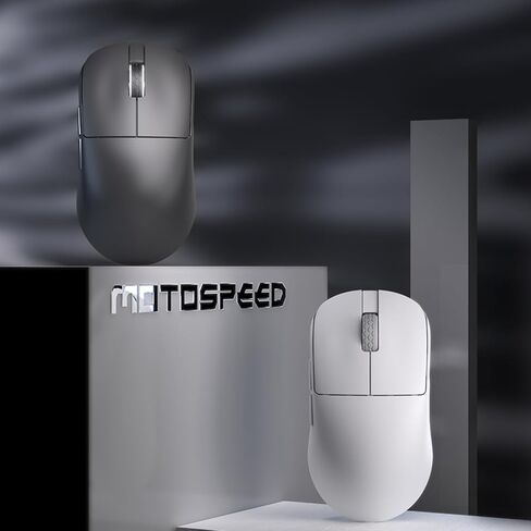 MOTOSPEED X6 Wireless Gaming Mouse,Two-Mode 8K/USB-C Mouse Up to 26000DPI,PAW3395 Optical Sensor Lightweight 46g,5 programmable Button,500MAh Battery Life,Computer Mouse for Laptop,PC,Mac(Black) in Kuwait