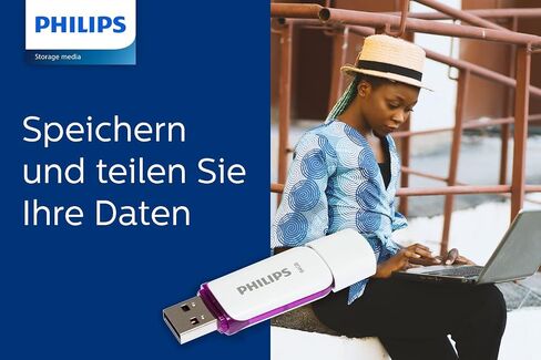 Philips 16GB Flash Drive ، Snow Edition USB 2.0 - White/Blue - 3 pack in Kuwait