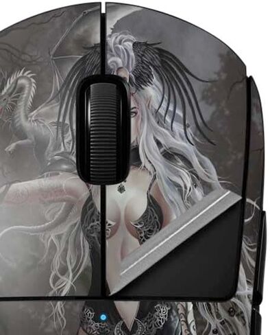 Skinit Decal Other Skin Compatible with G Pro Wireless Gaming Mouse - Officially Licensed Gothic Queen with Silver Dragon by Nene Thomas Design in Kuwait