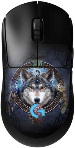 Skinit Decal Other Skin Compatible with G Pro Wireless Gaming Mouse - Officially Licensed Gothic Queen with Silver Dragon by Nene Thomas Design in Kuwait