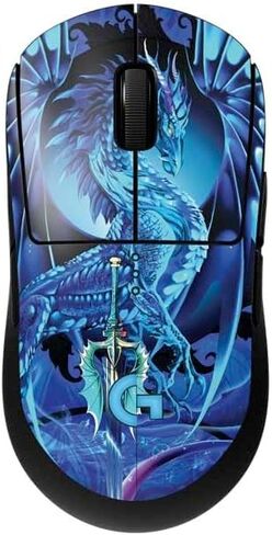 Skinit Decal Other Skin Compatible with G Pro Wireless Gaming Mouse - Officially Licensed Gothic Queen with Silver Dragon by Nene Thomas Design in Kuwait