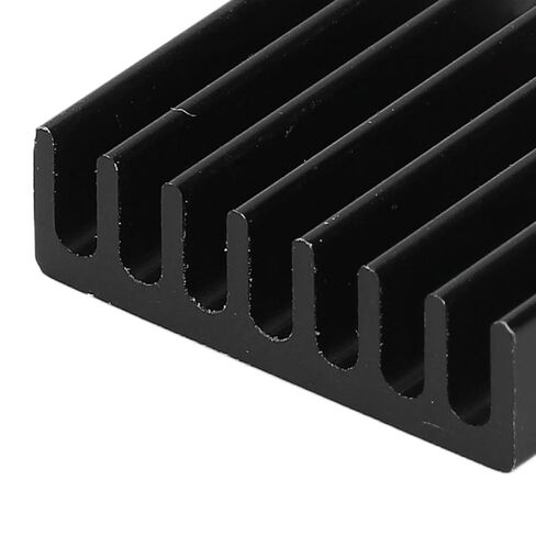 Hyuduo 20pcs Black mini Aluminum heatsinks, 20 x 20 x 6mm, for PC Chips, IC Power Supplies, with Wide Application in LED Lighting Equipment (No Backing Glue) in Saudi Arabia