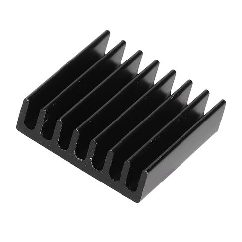 Hyuduo 20pcs Black mini Aluminum heatsinks, 20 x 20 x 6mm, for PC Chips, IC Power Supplies, with Wide Application in LED Lighting Equipment (No Backing Glue) in Saudi Arabia