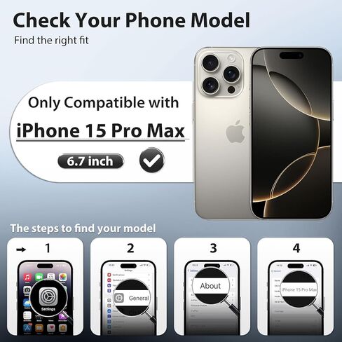 360 ° تدور مغناطيسي حامل لـ iPhone 16 Pro Max ، [متوافق مع Magsafe] [حماية الكاميرا الكاملة] [حماية قطرة عسكرية 16 قدمًا] ، علبة الهاتف غير اللامعة Silm ، براون in Kuwait