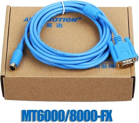 Suitable MT6000 SeriesToch Screen Connect to FX Series PLC Programming Cable MT6000-FX MT8000-FX(White Color) in Saudi Arabia