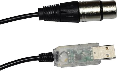 RS485 DMX512 to USB 3PIN 3P DMX 512 XLR Female Converter Cable for Freestyler Controller KABLE(1.8M,Color C) in Kuwait