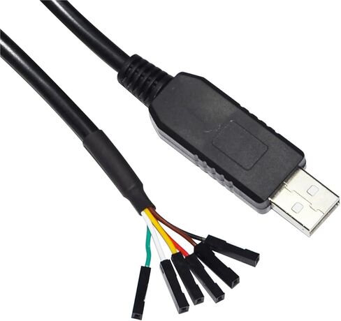 الصناعي FT232RL USB UART TTL 5V 3V3 إلى 6PIN 0.1 "Pitch Dupont Jumper Download Cable متوافق TTL-232R-5V TTL-232R-3V3 (3.6M ، TTL 5V 1X1 6P) in Kuwait