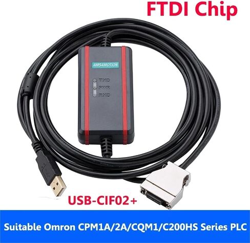Suitable for PLC Programming Cable USB-CIF02+ Download Cable CPM1A/2A/CQM1/C200HS PLC Data Line in Saudi Arabia