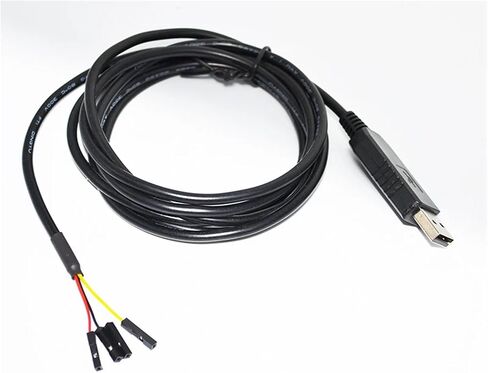 FT232RL USB to RS232 Converter 4PIN 4 Way Dupont Jumper DEBUG Download Cable with PINOUT VCC GND TXD RXD(3metres) in Saudi Arabia