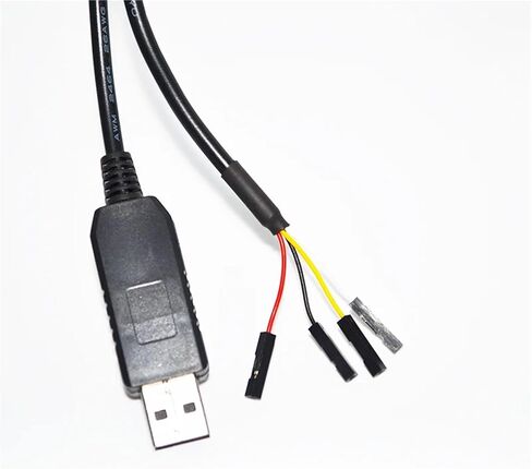FT232RL USB to RS232 Converter 4PIN 4 Way Dupont Jumper DEBUG Download Cable with PINOUT VCC GND TXD RXD(3metres) in Saudi Arabia