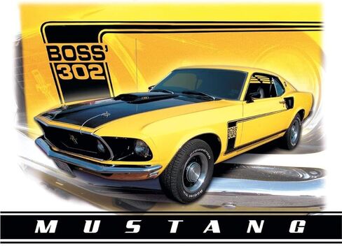 Desperate Enterprises Shelby Cobra - American Muscle Tin Sign - Nostalgic Vintage Metal Wall Decor - Made in USA in Kuwait