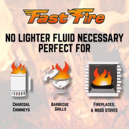مكعبات Starter Fire بدون رائحة - مكعبات ملفوفة بشكل فردي للشوايات ، حفر النار ، مداخن الفحم ، التخييم والمدافئ الداخلية (100 عدد) in Saudi Arabia