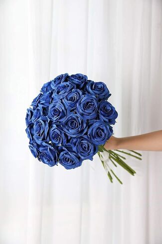 Decpro 12 قطعة من الورود الاصطناعية ذات جذع طويل وزهرة الحرير المزيفة لتزيين المنزل وحفلات الزفاف (وردي فاتح) in Kuwait