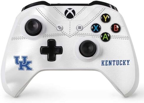 Skinit Skinit Gaming Gaming Skin متوافق مع جهاز التحكم Xbox One X - تصميم جامعة كنتاكي بلو جيرسي رسميًا in Kuwait