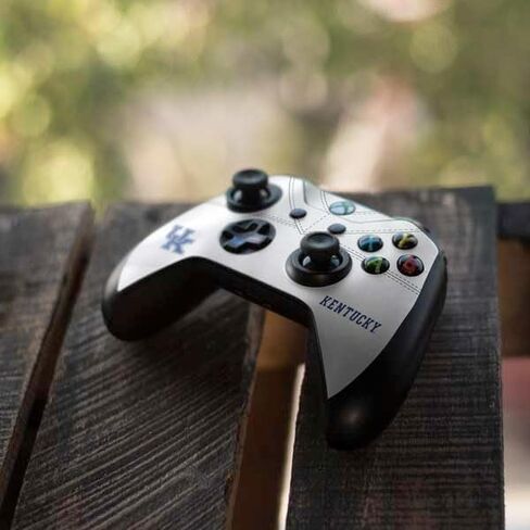 Skinit Skinit Gaming Gaming Skin متوافق مع جهاز التحكم Xbox One X - تصميم جامعة كنتاكي بلو جيرسي رسميًا in Kuwait