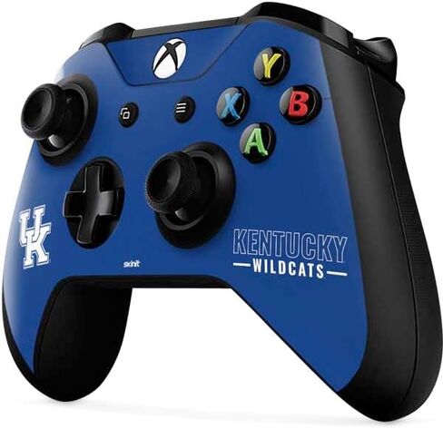 Skinit Skinit Gaming Gaming Skin متوافق مع جهاز التحكم Xbox One X - تصميم جامعة كنتاكي بلو جيرسي رسميًا in Kuwait