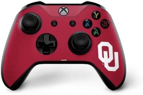 Skinit Decal Gaming Skin Compatible with Xbox One X Controller - Officially Licensed University of Oklahoma Red Jersey Design in Saudi Arabia