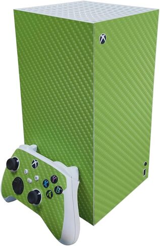 Carbon Fiber Gaming Skin Compatible with Microsoft Xbox Series X Digital Edition Bundle - Violet Stars - Premium 3M Vinyl Protective Wrap Decal Cover | Crafted in The USA by MightySkins in Saudi Arabia