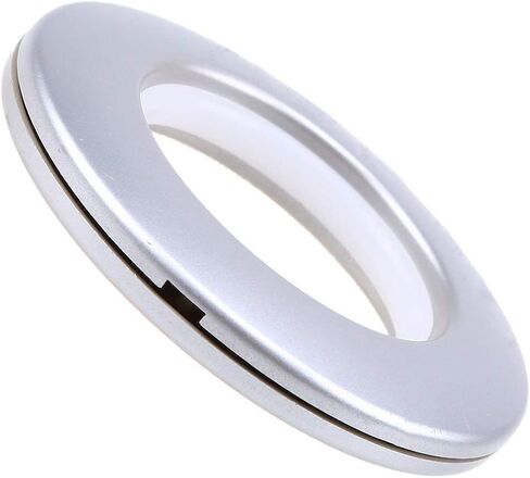 16 قطعة من حلقات الستارة ذات القطر الداخلي 1-9/16 بوصة، كاتم صوت ستارة AchNau حلقة منزلقة من بلاستيك ABS باللون الأسود in Kuwait