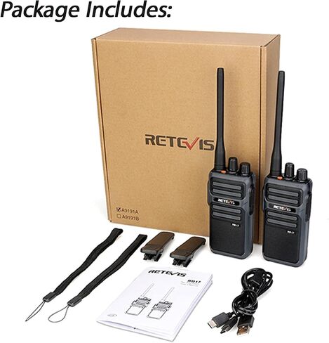 Retevis RB17P GMRS Handheld Radio,30 CH Long Range Walkie Talkie for Adults,SOS Siren,NOAA Weather Receiver Scan,2200mAh Rechargeable Two Way Radios for Off Road Camping Hiking (2 Pack) in Saudi Arabia