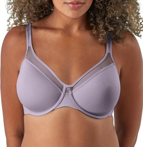 Bali Women's Underwire, One Smooth U Ultra Light T-Shirt, Convertible Bra, Wisteria Blue in Saudi Arabia