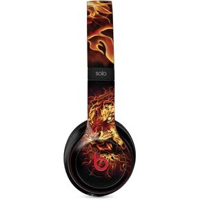 Skinit Decal Audio Skin Compatible with Beats Solo 3 Wireless - Originally Designed Fire Tiger Design
