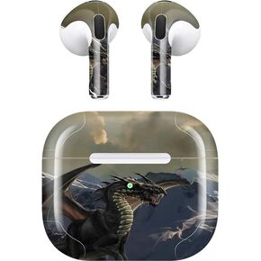 Skinit Decal Audio Skin Compatible with Apple AirPods (3rd Gen, 2021) - Tate and Co. Rogue Dragon Design